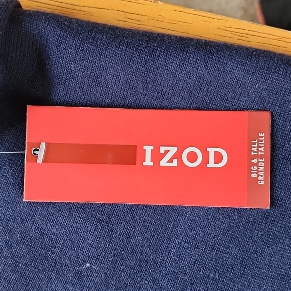 Izod Mens Sweater Vest size 2xlt Midnight Blue. - Picture 5 of 6